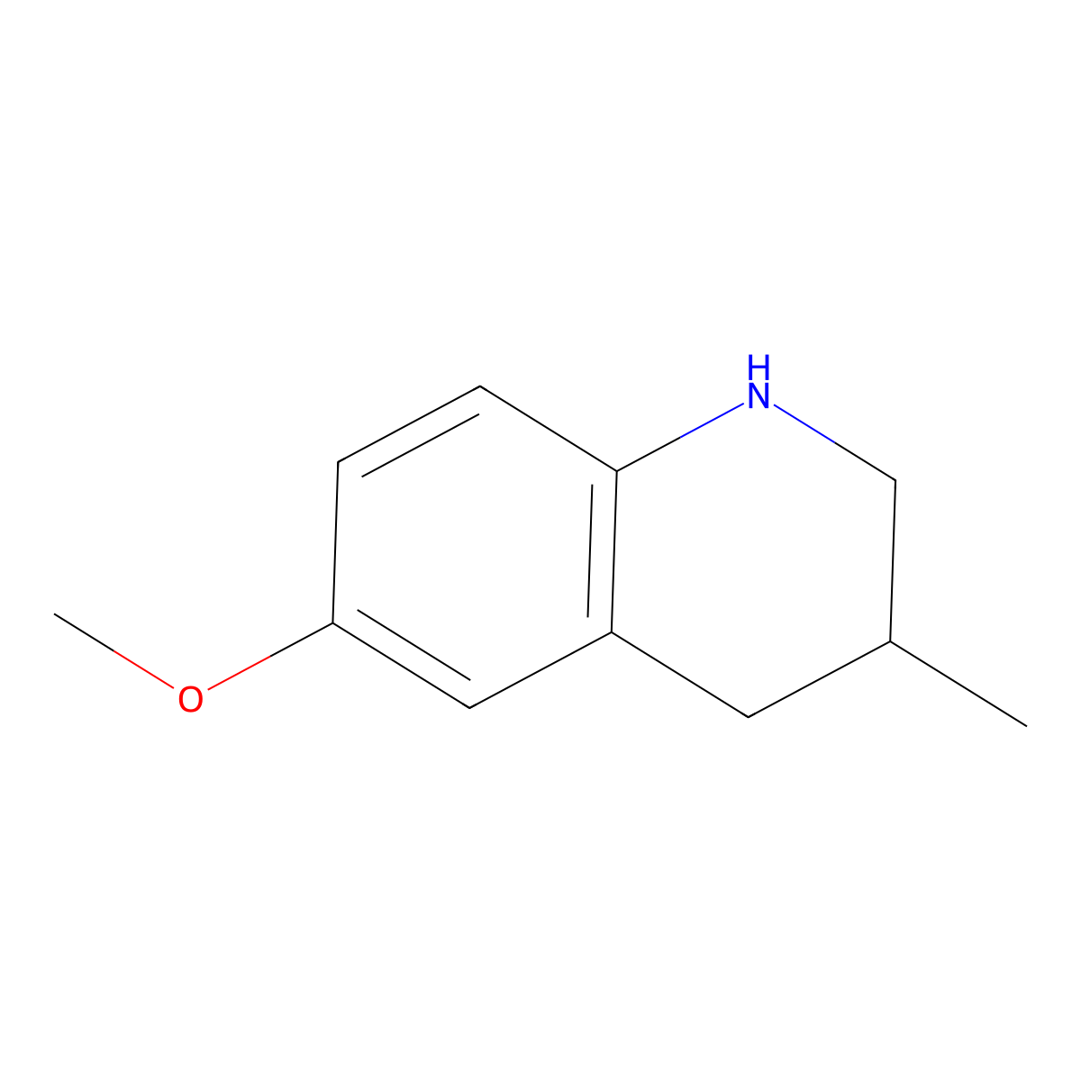 6-Methoxy-3-methyl-1,2,3,4-tetrahydroquinoline molecular structure, CAS 184041-83-6