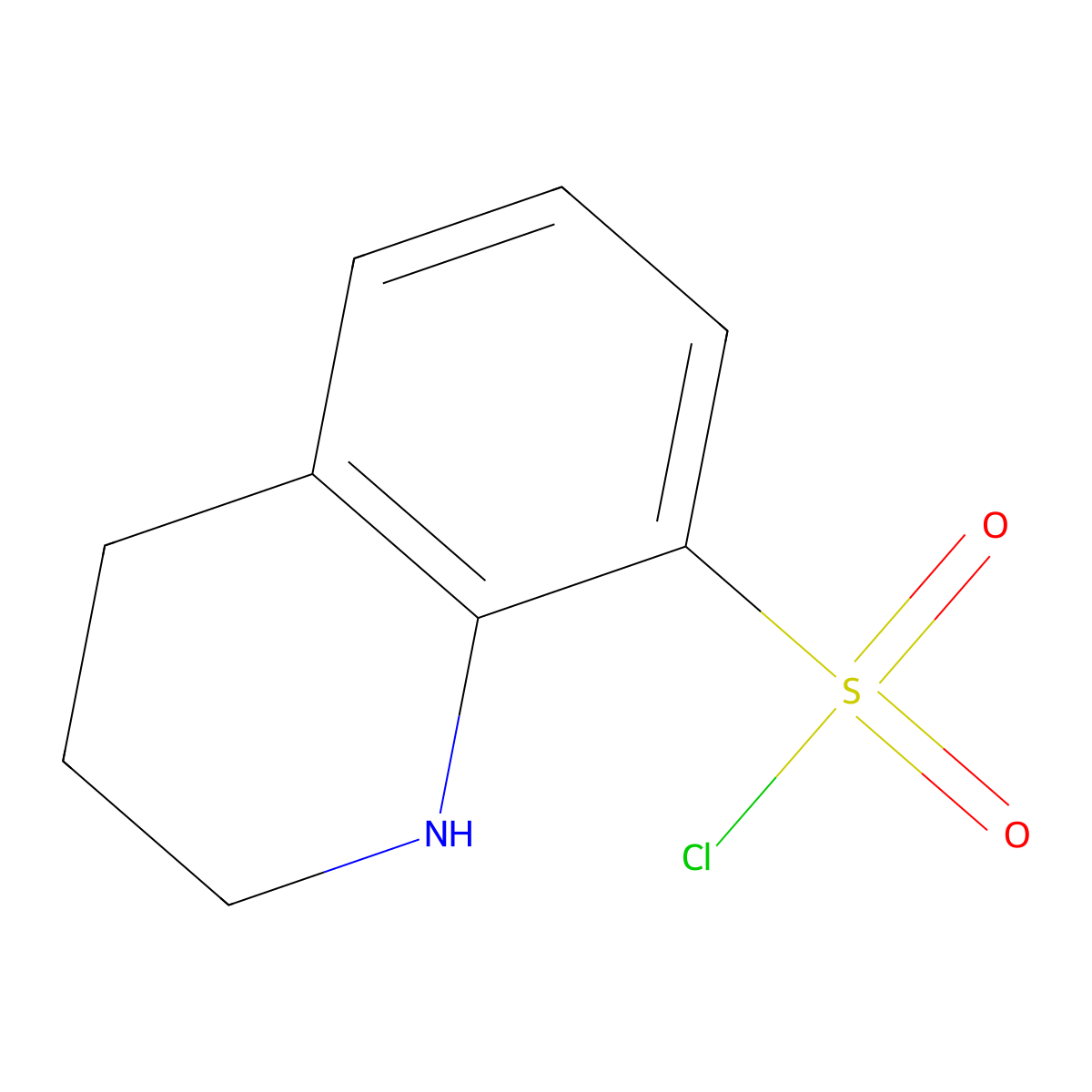 1,2,3,4-Tetrahydroquinoline-8-sulfonyl chloride molecular structure, CAS 184042-46-4