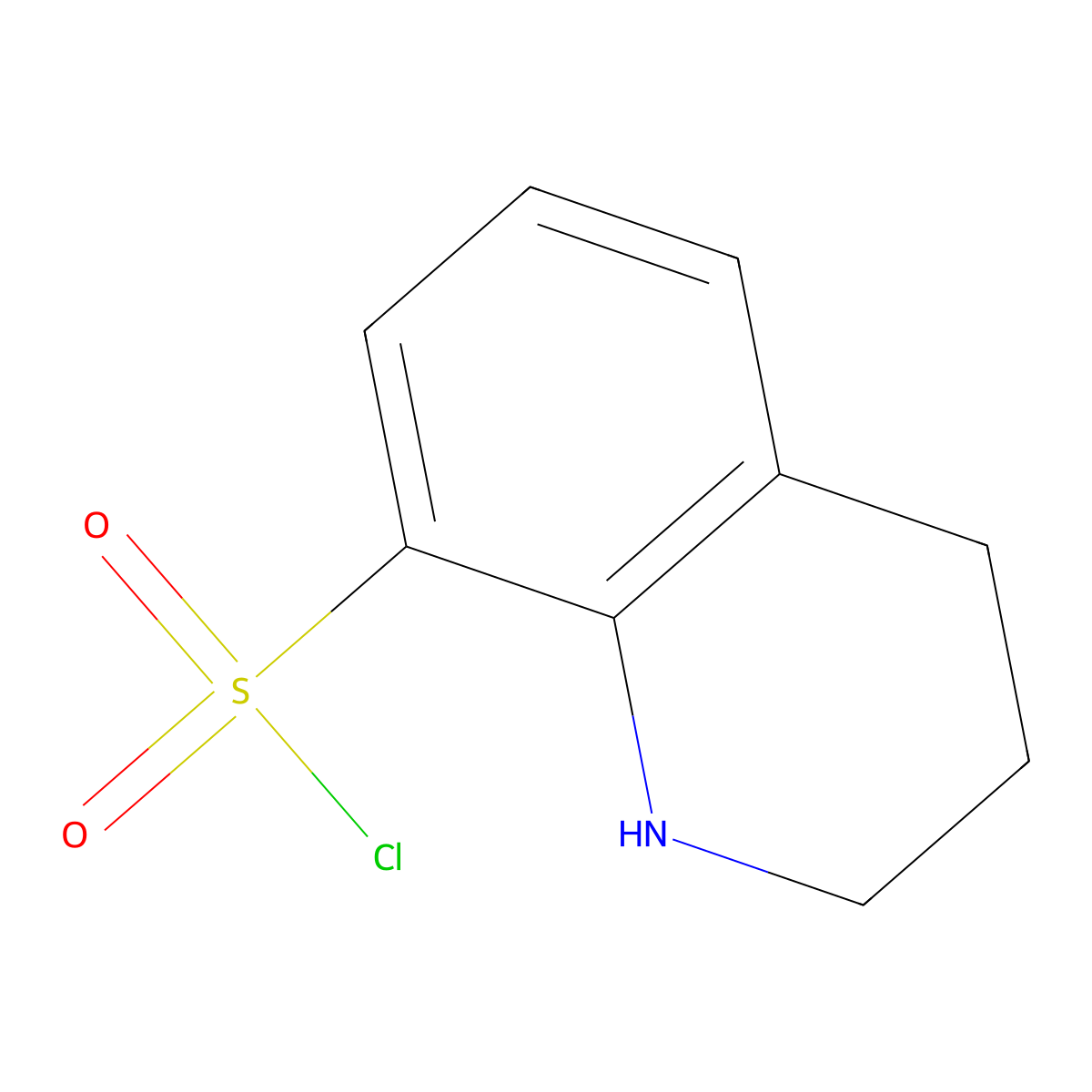 1,2,3,4-Tetrahydroquinoline-8-sulfonyl chloride molecular structure, CAS 184042-46-4