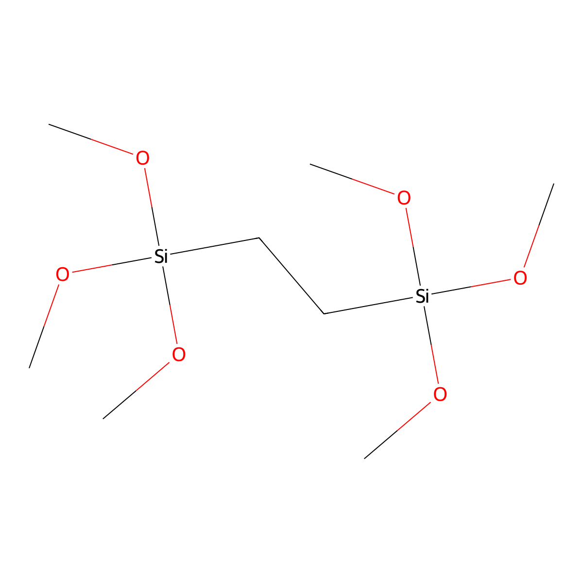 Hexamethoxydisilylethane molecular structure, CAS 18406-41-2