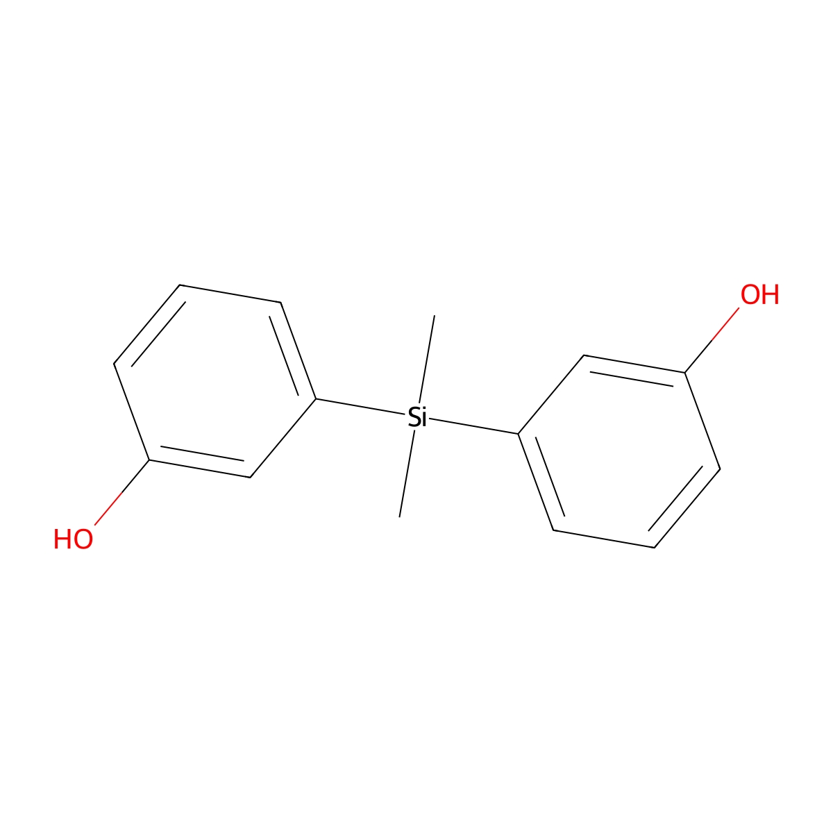3-[(3-Hydroxyphenyl)dimethylsilyl]phenol molecular structure, CAS 18407-26-6