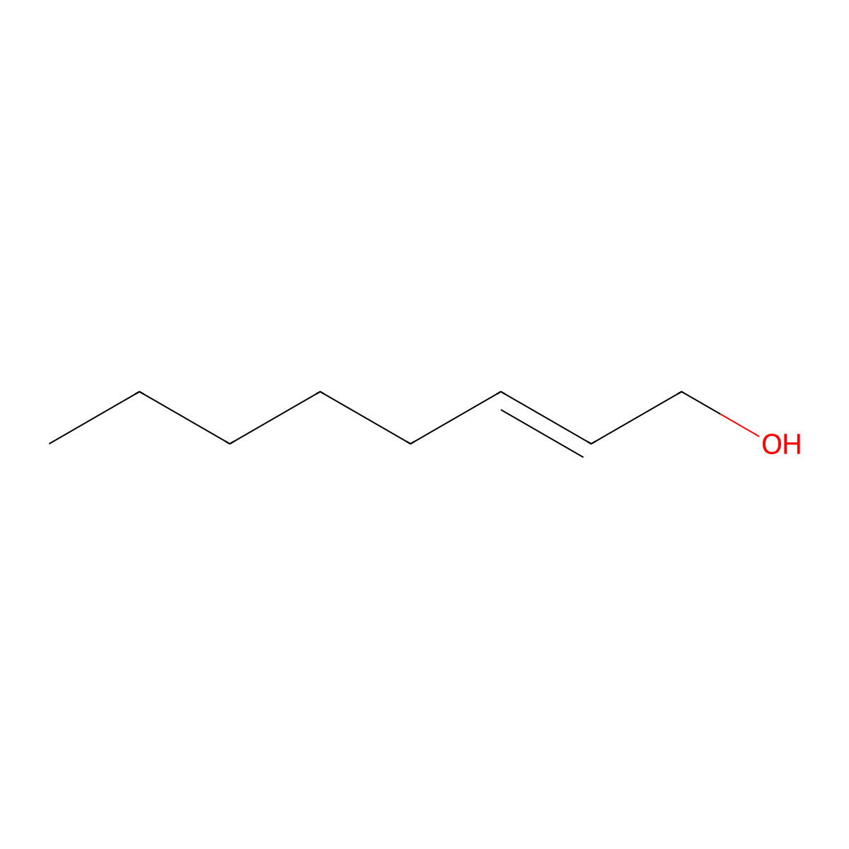 2-Octen-1-ol, (2E)- molecular structure, CAS 18409-17-1