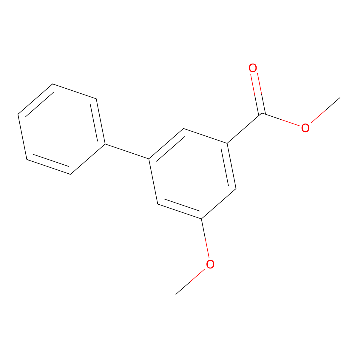 Methyl 5-methoxy-[1,1'-biphenyl]-3-carboxylate molecular structure, CAS 184095-59-8