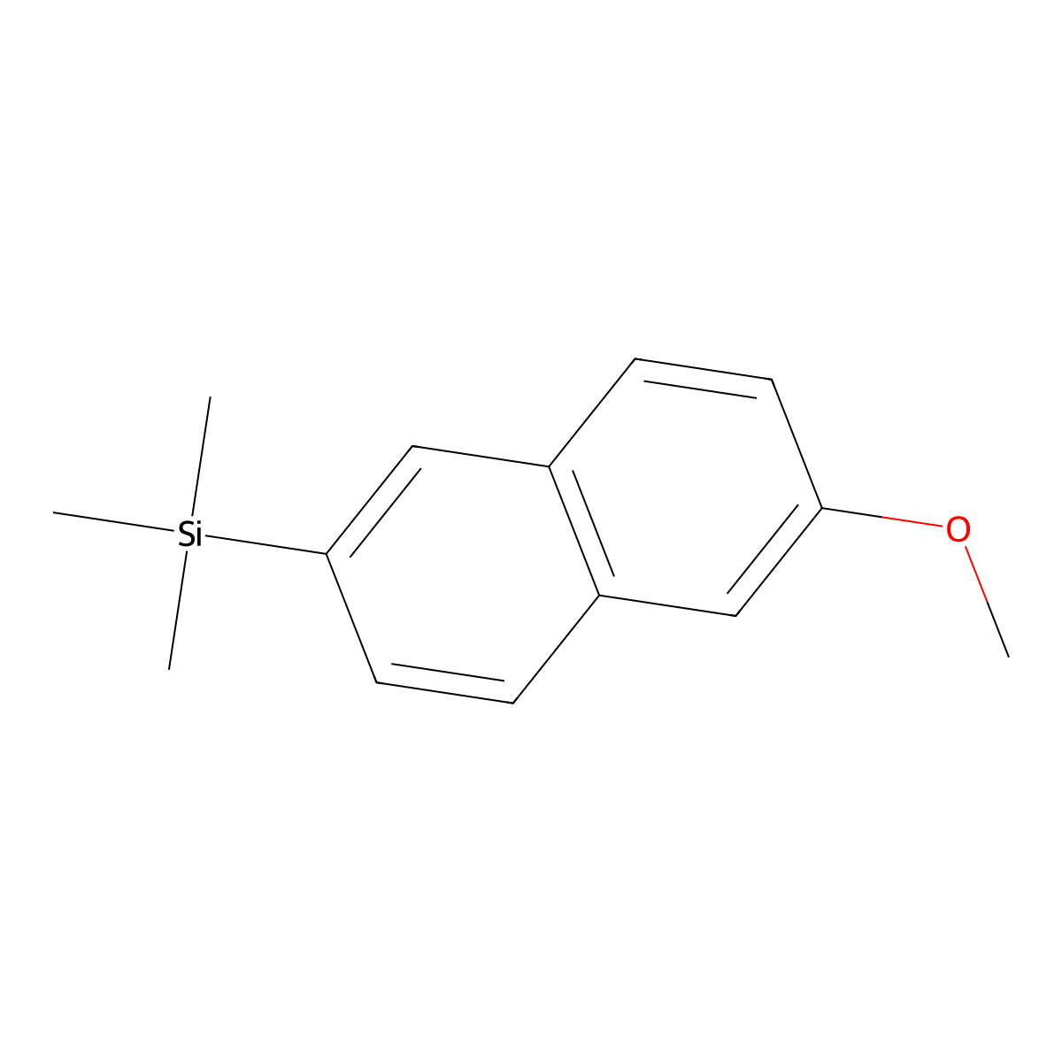 2-(Trimethylsilyl)-6-methoxynaphthalene molecular structure, CAS 18410-39-4