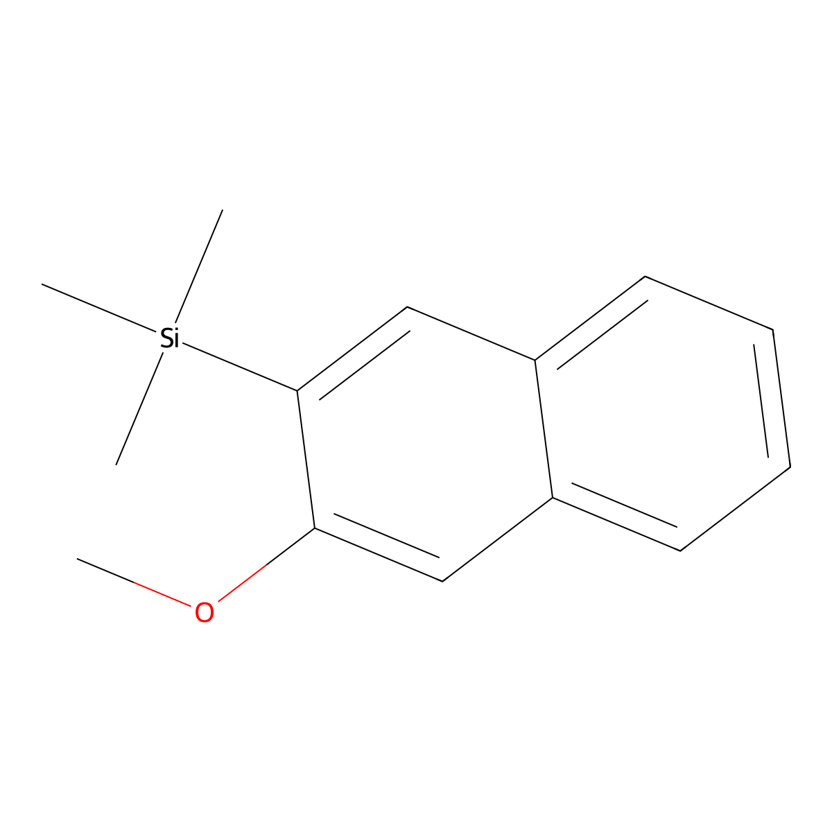 (3-Methoxynaphthalen-2-yl)trimethylsilane molecular structure, CAS 18410-61-2