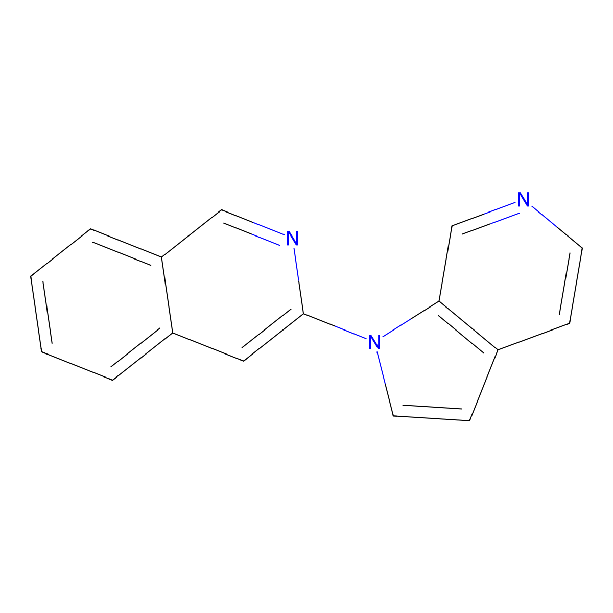 3-(1H-Pyrrolo[2,3-C]pyridin-1-YL)isoquinoline molecular structure, CAS 1841078-75-8
