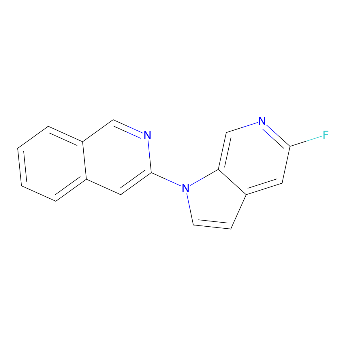3-(5-Fluoro-1H-pyrrolo[2,3-C]pyridin-1-YL)isoquinoline molecular structure, CAS 1841079-07-9