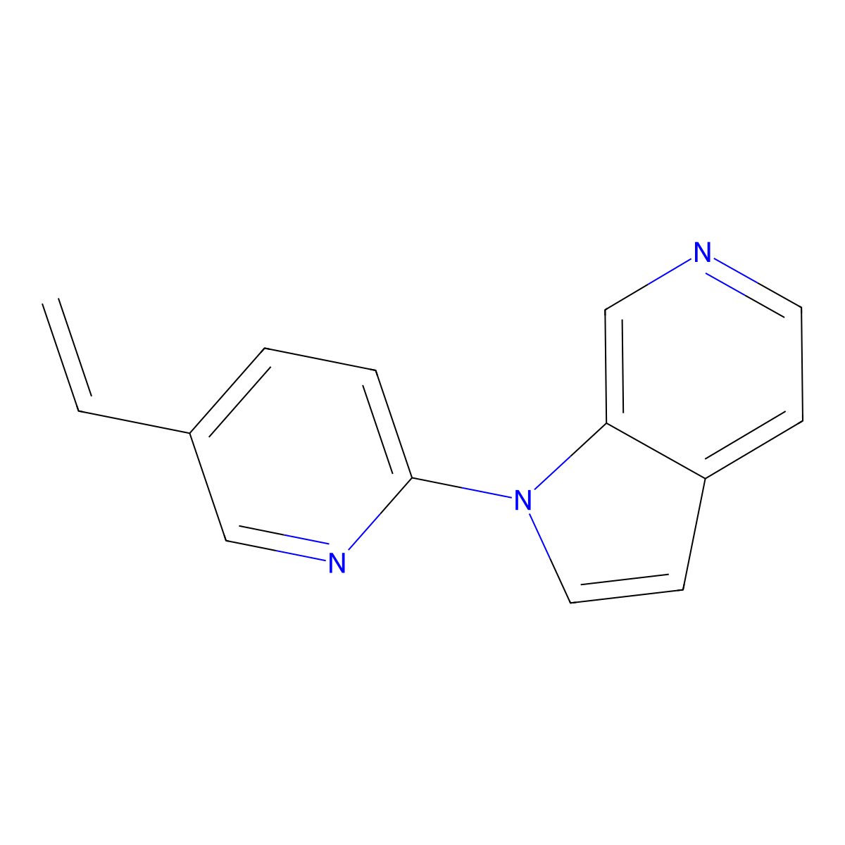 1-(5-Vinylpyridin-2-YL)-1H-pyrrolo[2,3-C]pyridine molecular structure, CAS 1841079-81-9