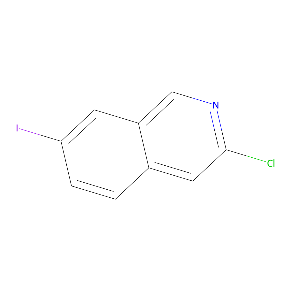 3-Chloro-7-iodoisoquinoline molecular structure, CAS 1841079-91-1