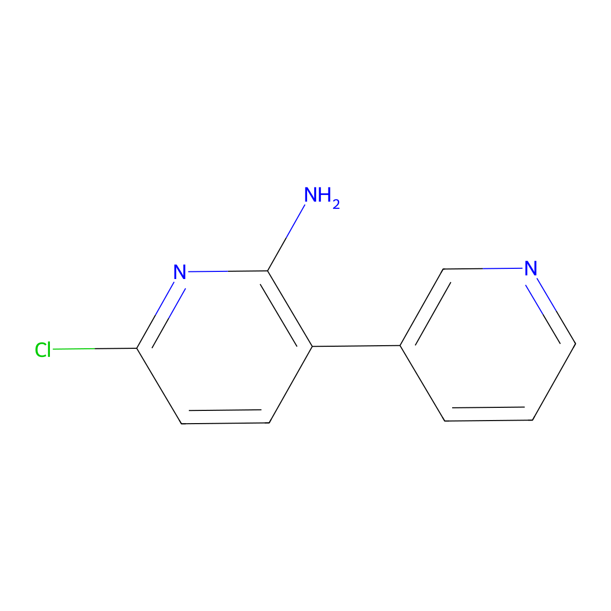 6-Chloro-[3,3'-bipyridin]-2-amine molecular structure, CAS 1841080-30-5