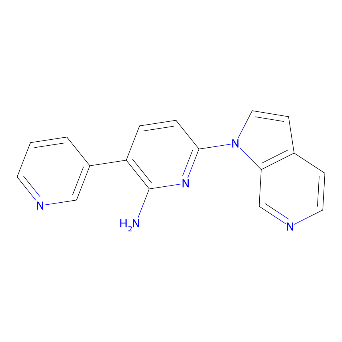 6-(1H-Pyrrolo[2,3-C]pyridin-1-YL)-[3,3'-bipyridin]-2-amine molecular structure, CAS 1841080-33-8