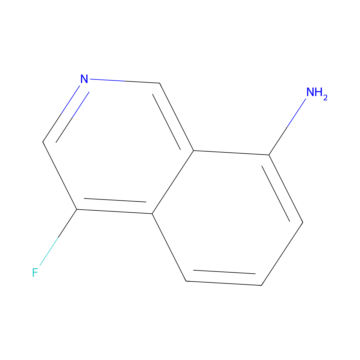 4-Fluoroisoquinolin-8-amine molecular structure, CAS 1841081-81-9