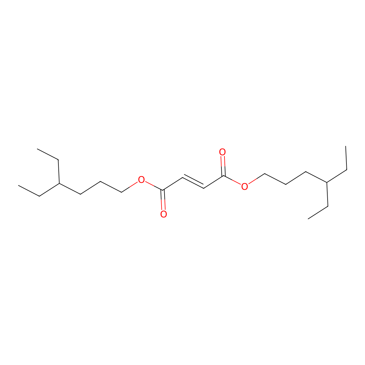 Bis(4-ethylhexyl) but-2-enedioate molecular structure, CAS 1841085-48-0