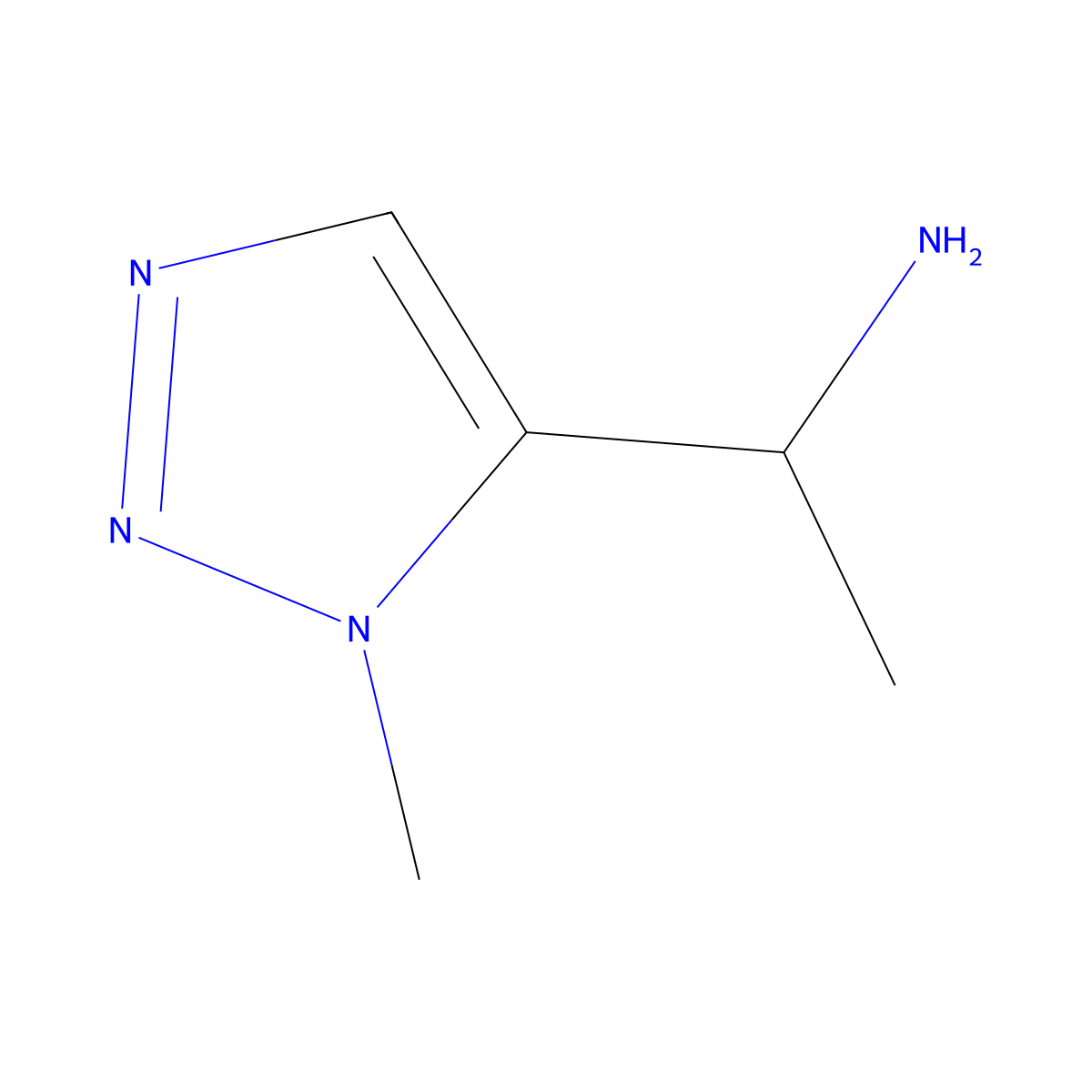 (1S)-1-(1-methyl-1H-1,2,3-triazol-5-yl)ethan-1-amine molecular structure, CAS 1841086-92-7