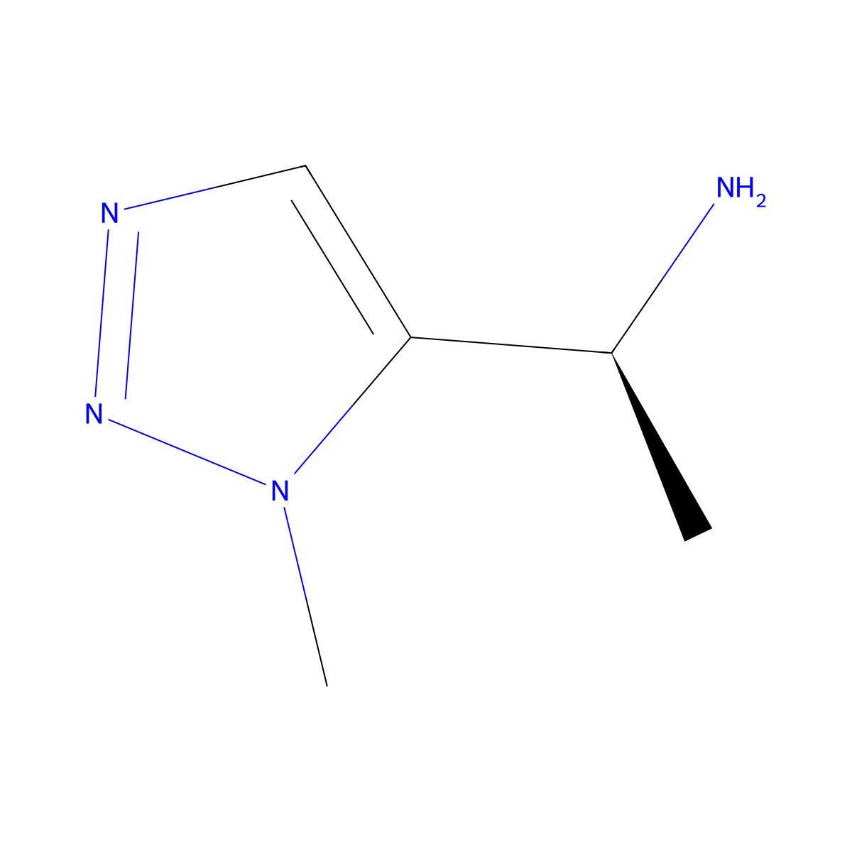 (1S)-1-(1-methyl-1H-1,2,3-triazol-5-yl)ethan-1-amine molecular structure, CAS 1841086-92-7
