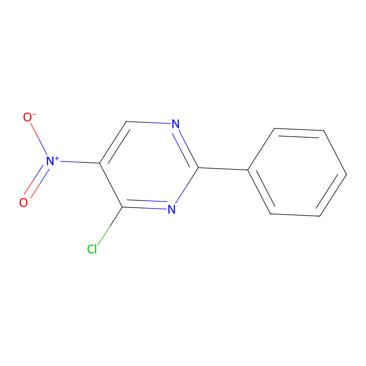 4-Chloro-5-nitro-2-phenylpyrimidine molecular structure, CAS 184109-87-3