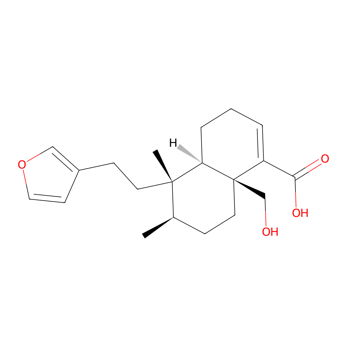 Hautriwaic Acid molecular structure, CAS 18411-75-1