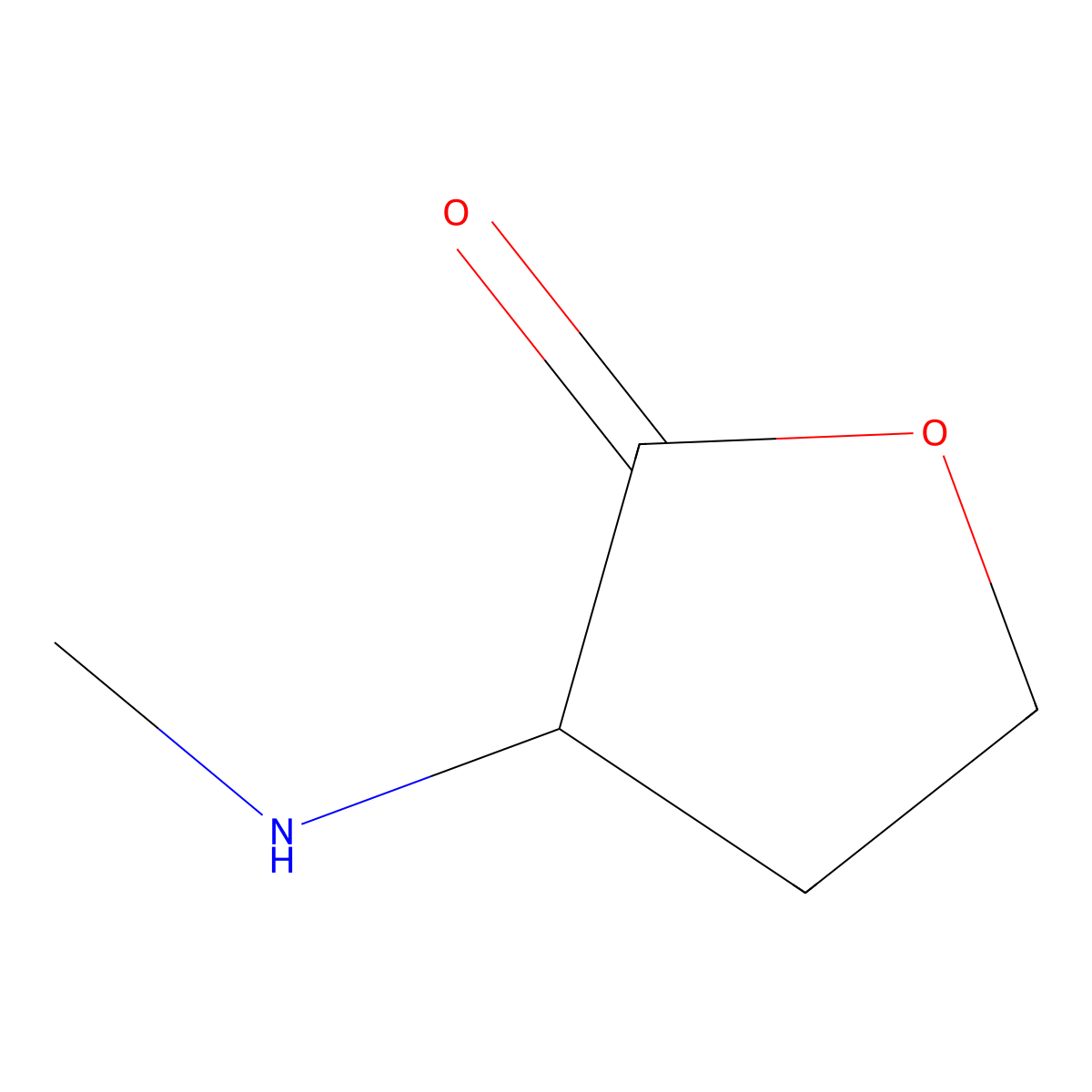 (3S)-3-(methylamino)oxolan-2-one molecular structure, CAS 1841118-92-0