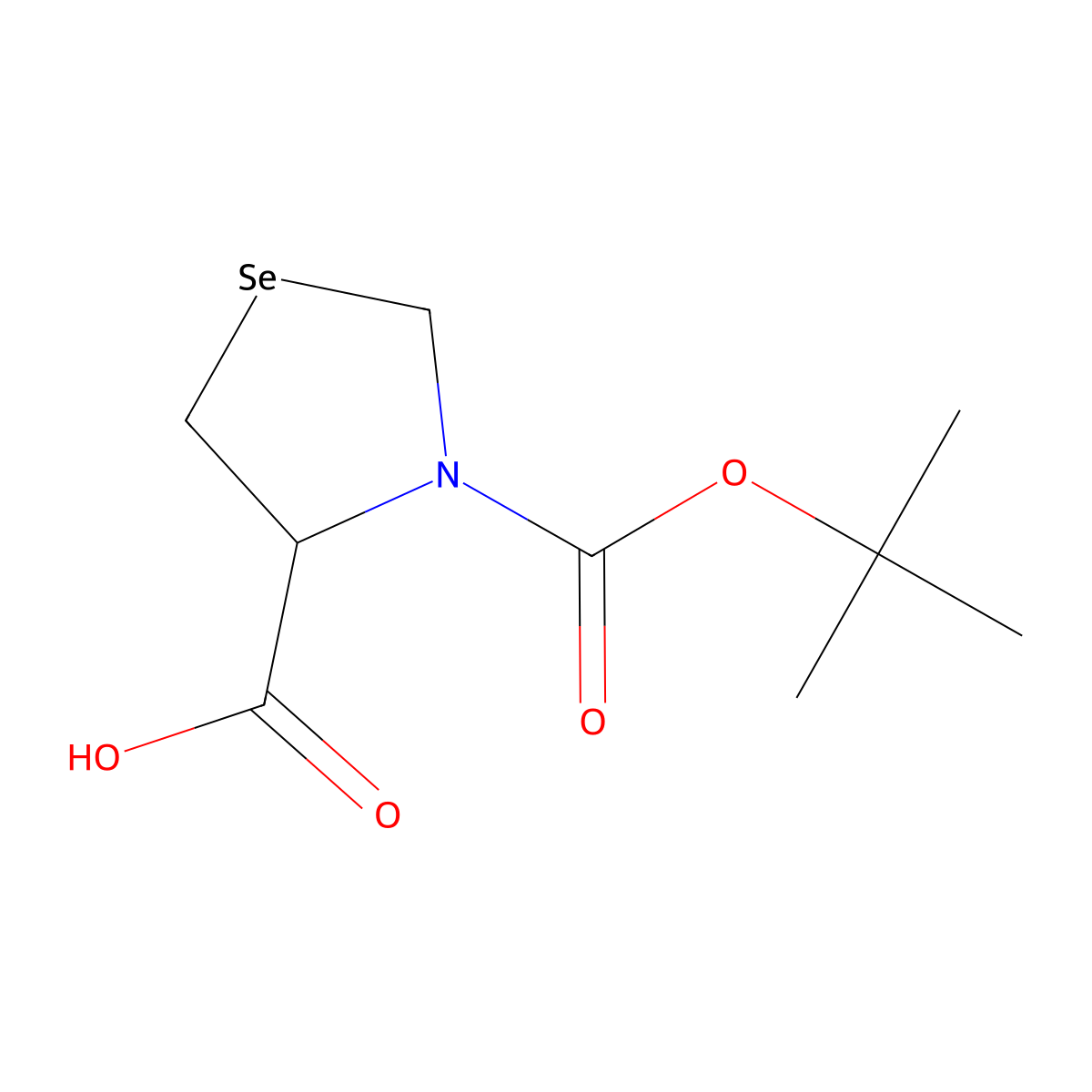 Boc-L-SeZ-OH molecular structure, CAS 1841180-44-6