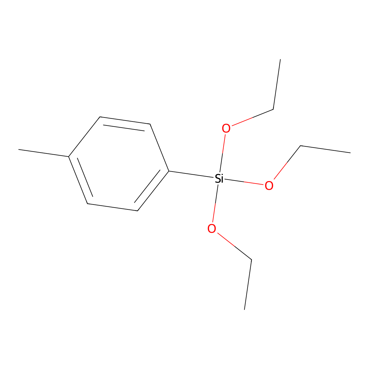 Triethoxy(p-tolyl)silane molecular structure, CAS 18412-57-2