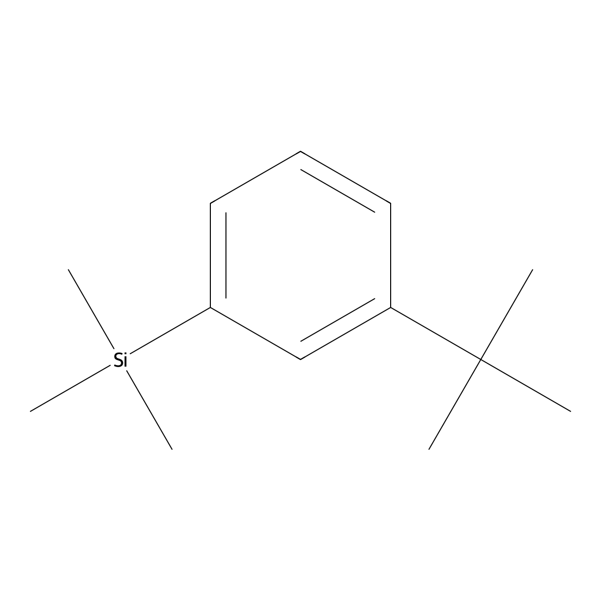 (3-(tert-Butyl)phenyl)trimethylsilane molecular structure, CAS 18412-67-4