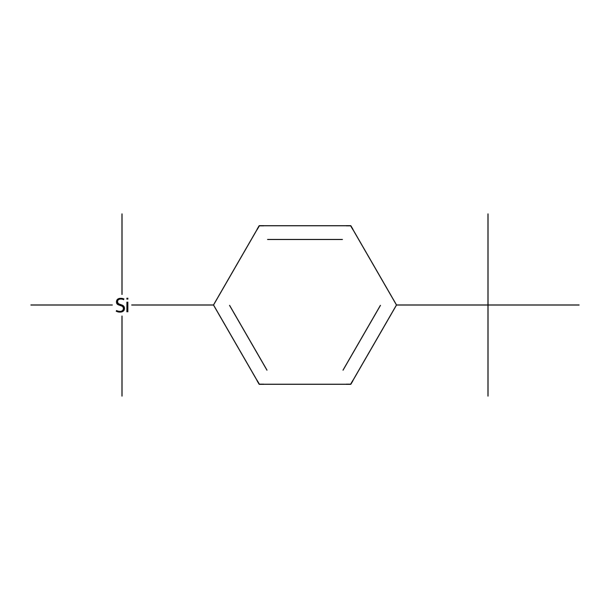 1-(Trimethylsilyl)-4-tert-butylbenzene molecular structure, CAS 18412-68-5