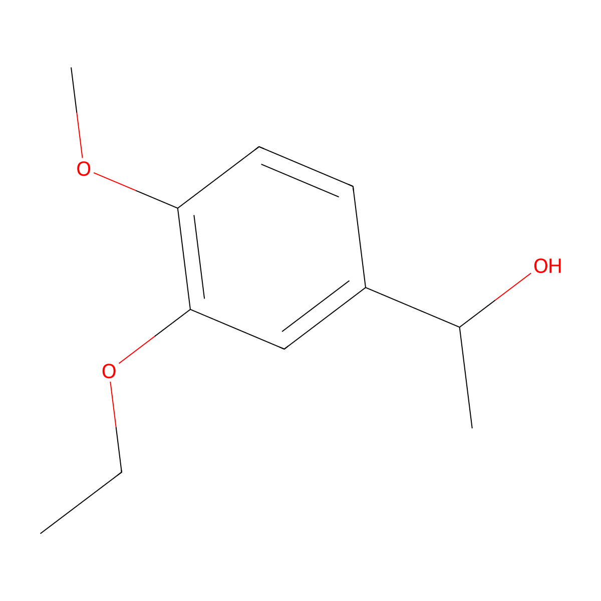 (1S)-1-(3-ethoxy-4-methoxyphenyl)ethan-1-ol molecular structure, CAS 1841287-46-4