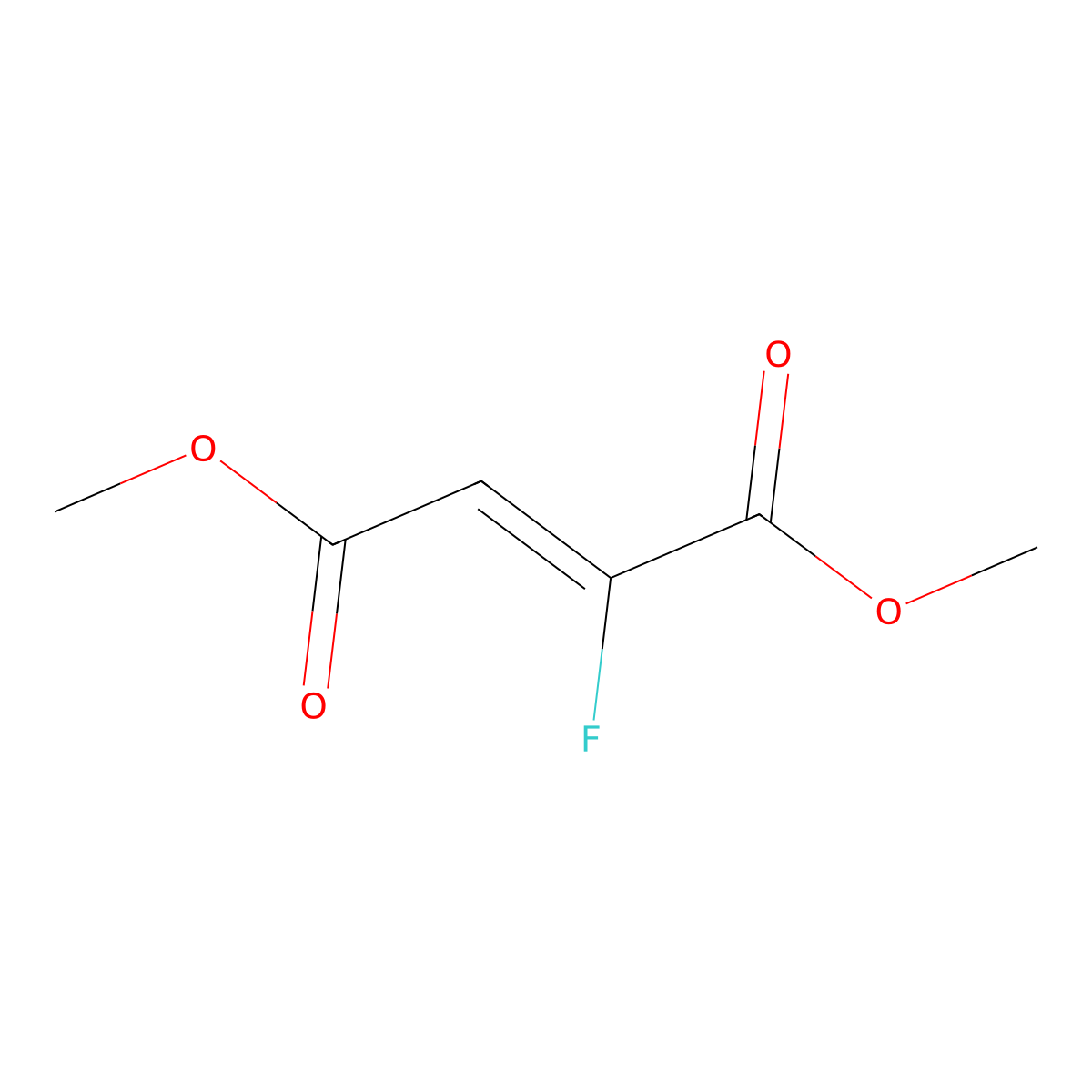 1,4-dimethyl (2Z)-2-fluorobut-2-enedioate molecular structure, CAS 18414-17-0