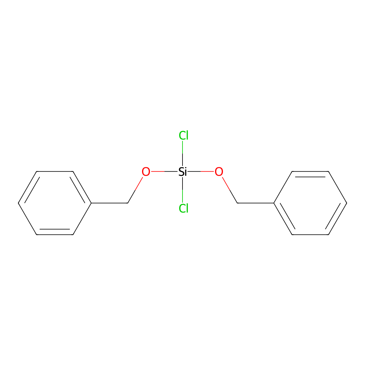Dibenzyloxydichlorosilane molecular structure, CAS 18414-52-3