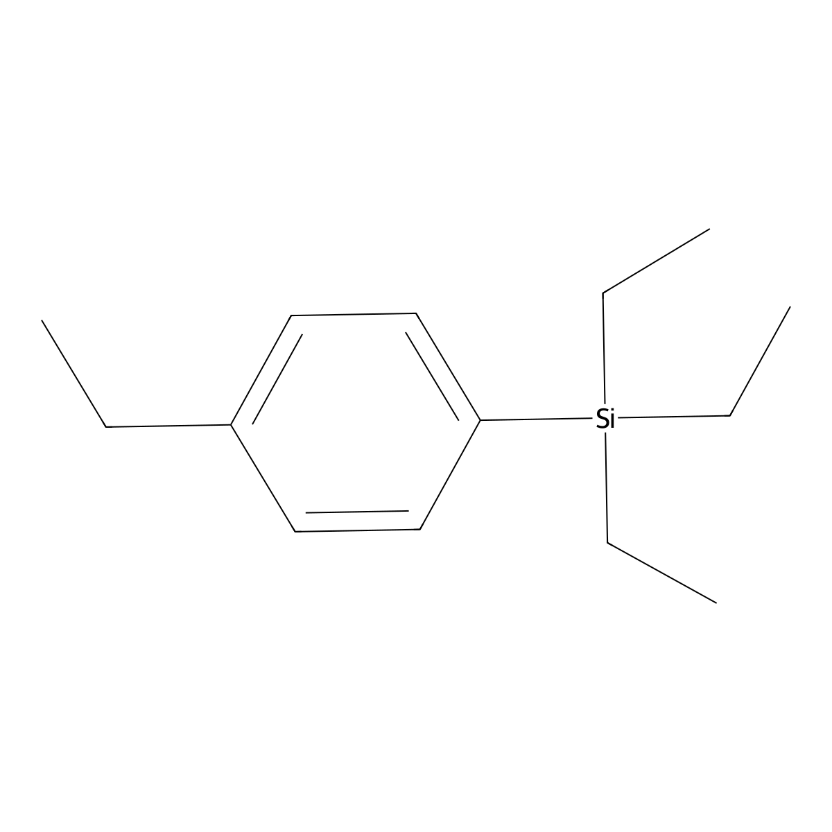 1-Ethyl-4-(triethylsilyl)benZene molecular structure, CAS 18414-83-0