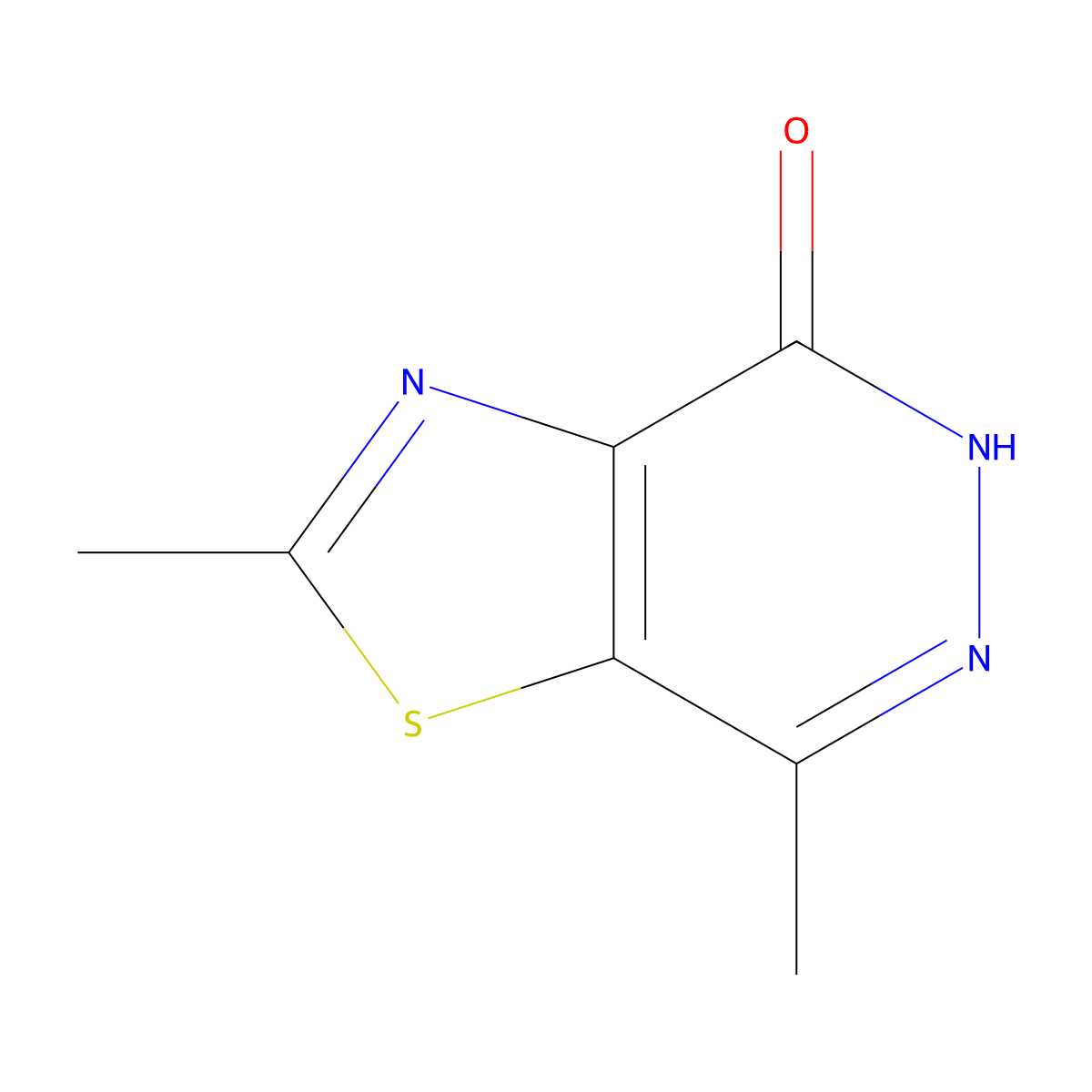 2,7-dimethyl[1,3]thiazolo[4,5-d]pyridazin-4(5H)-one molecular structure, CAS 184147-91-9