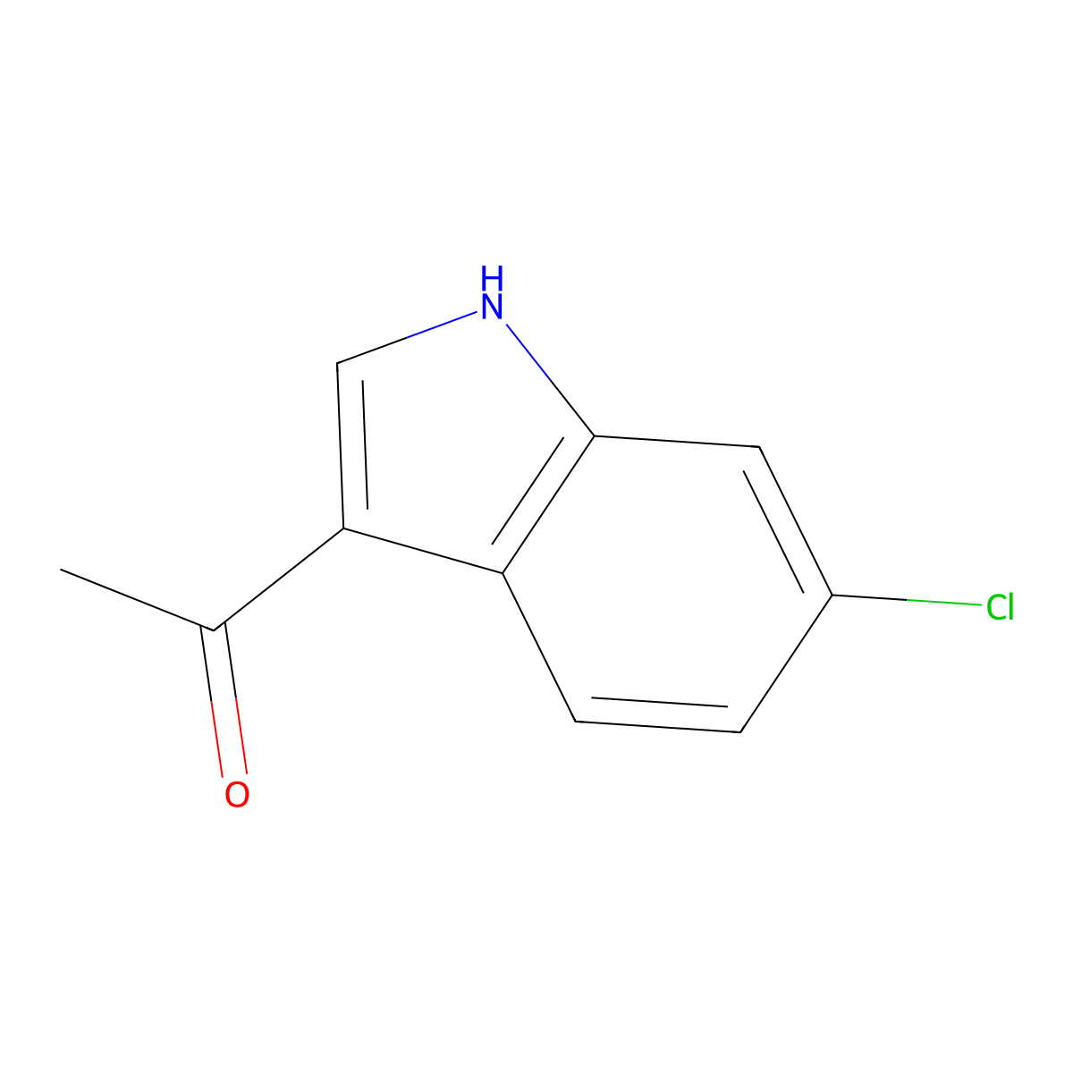1-(6-chloro-1H-indol-3-yl)ethan-1-one molecular structure, CAS 184151-47-1