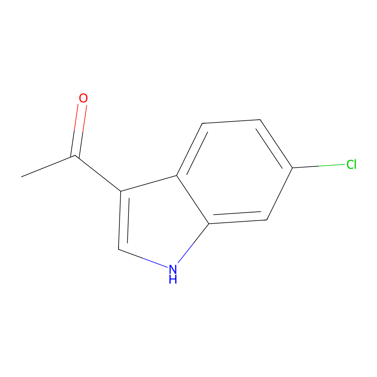 1-(6-chloro-1H-indol-3-yl)ethan-1-one molecular structure, CAS 184151-47-1