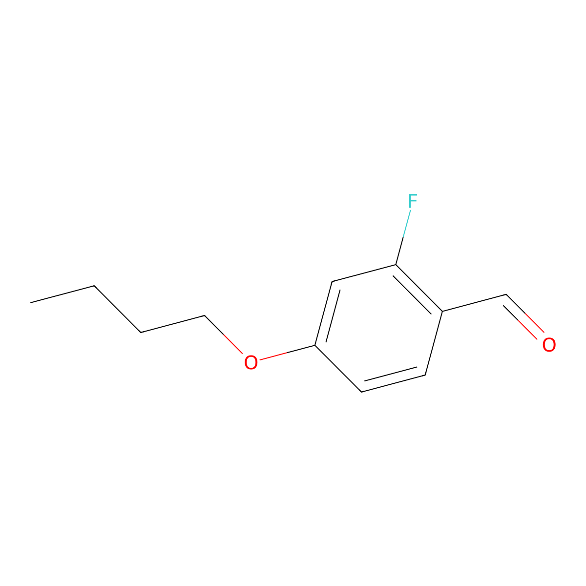4-Butoxy-2-fluorobenzaldehyde molecular structure, CAS 1841513-49-2