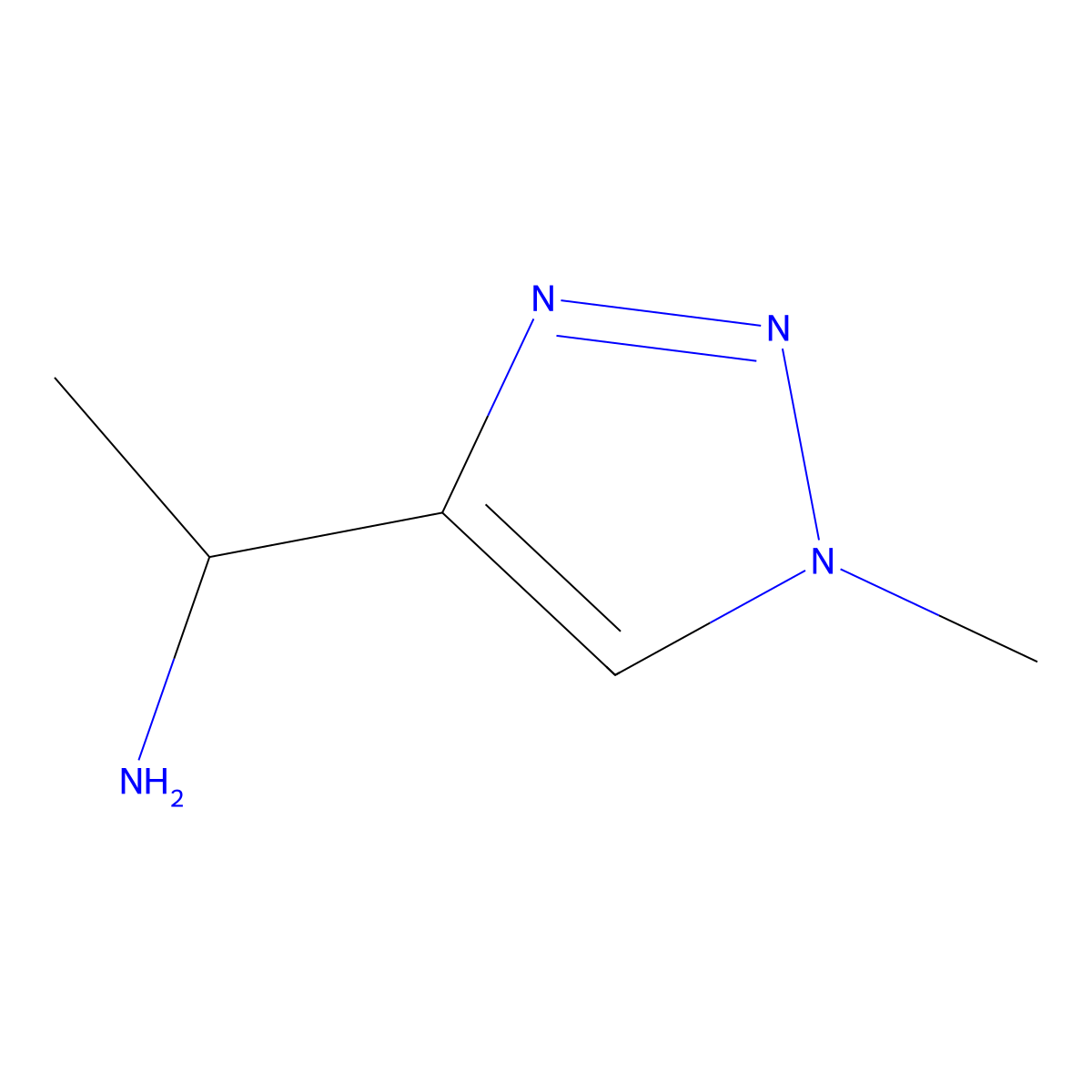 (1S)-1-(1-Methyl-1H-1,2,3-triazol-4-yl)ethan-1-amine molecular structure, CAS 1841620-01-6