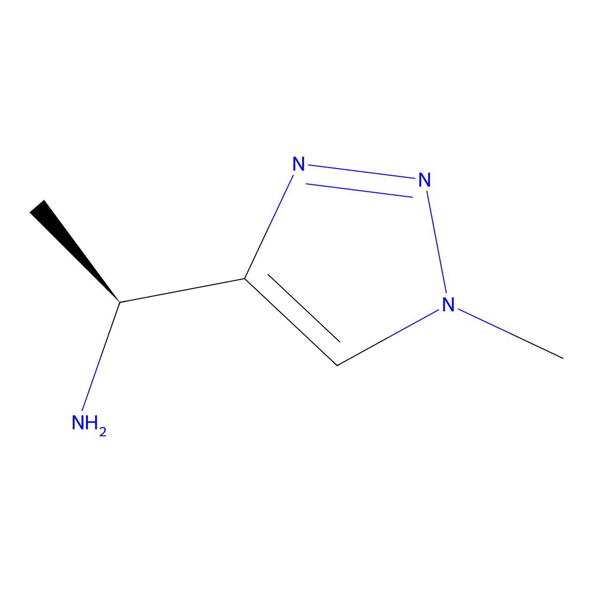 (1S)-1-(1-Methyl-1H-1,2,3-triazol-4-yl)ethan-1-amine molecular structure, CAS 1841620-01-6
