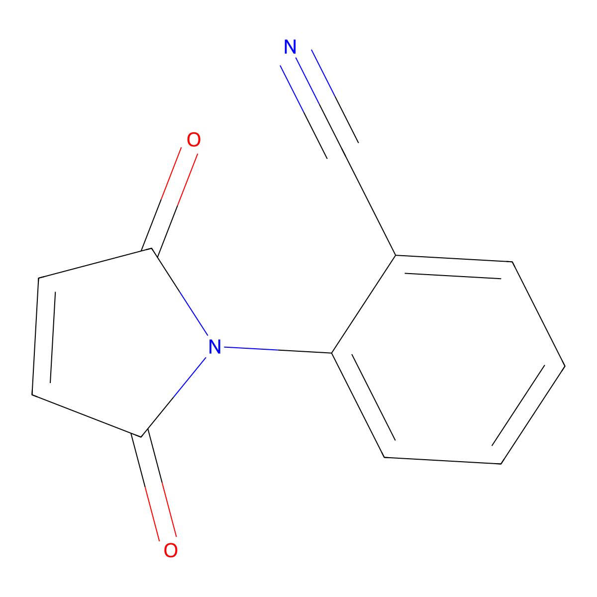 2-(2,5-dioxo-2,5-dihydro-1H-pyrrol-1-yl)benzonitrile molecular structure, CAS 184171-52-6