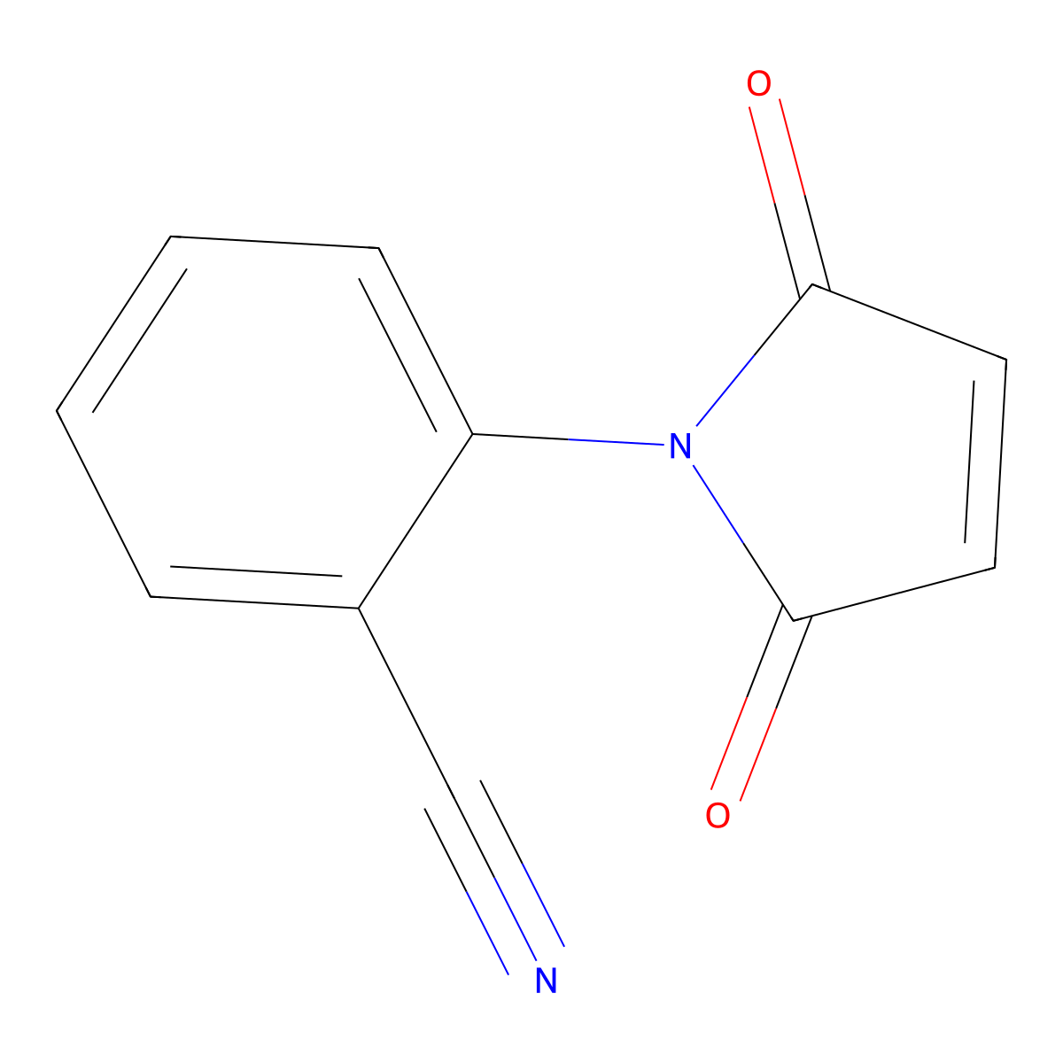 2-(2,5-dioxo-2,5-dihydro-1H-pyrrol-1-yl)benzonitrile molecular structure, CAS 184171-52-6