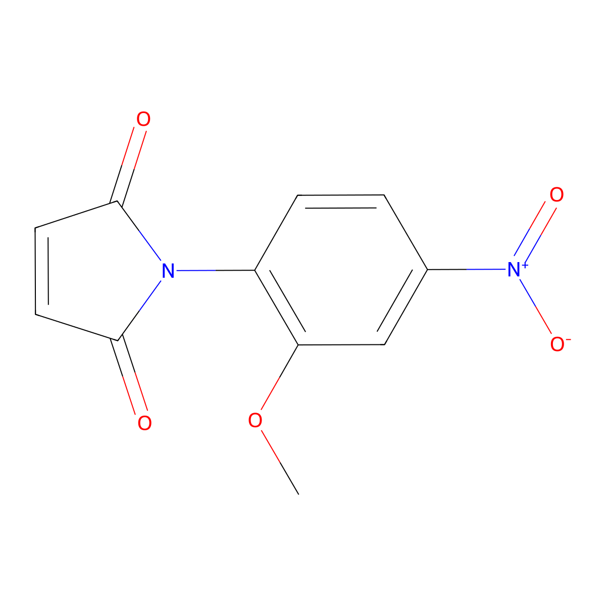 1-(2-methoxy-4-nitrophenyl)-1H-pyrrole-2,5-dione molecular structure, CAS 184171-53-7