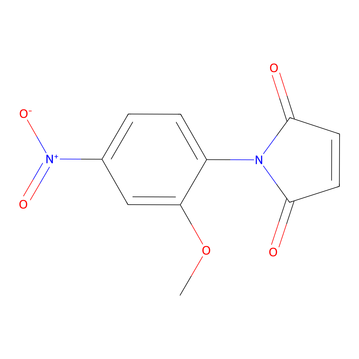 1-(2-methoxy-4-nitrophenyl)-1H-pyrrole-2,5-dione molecular structure, CAS 184171-53-7