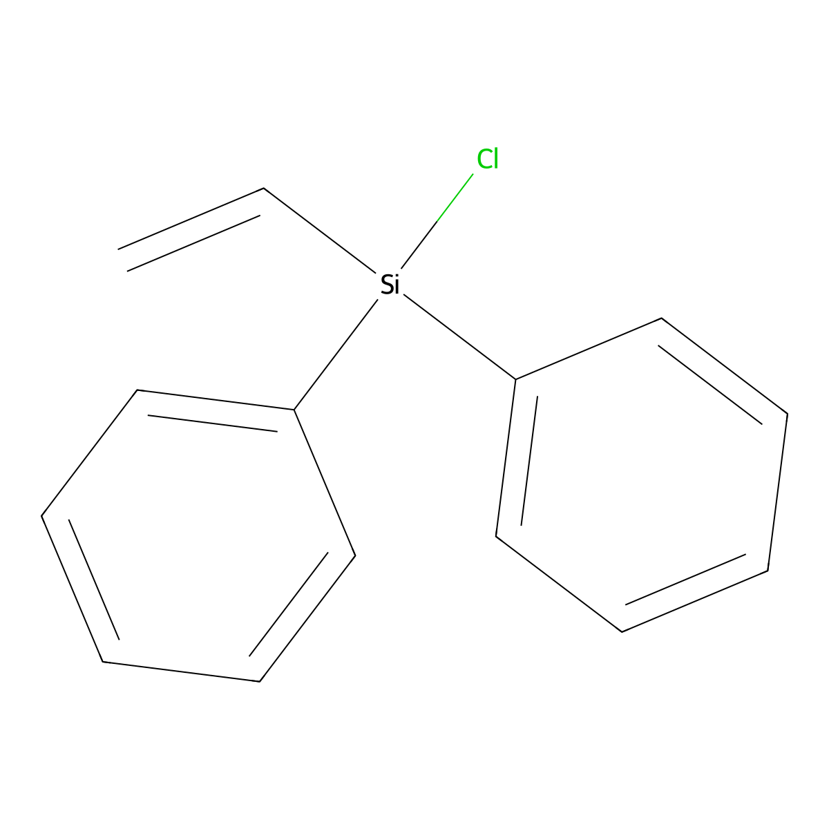 Benzene, 1,1'-(chloroethenylsilylene)bis- molecular structure, CAS 18419-53-9
