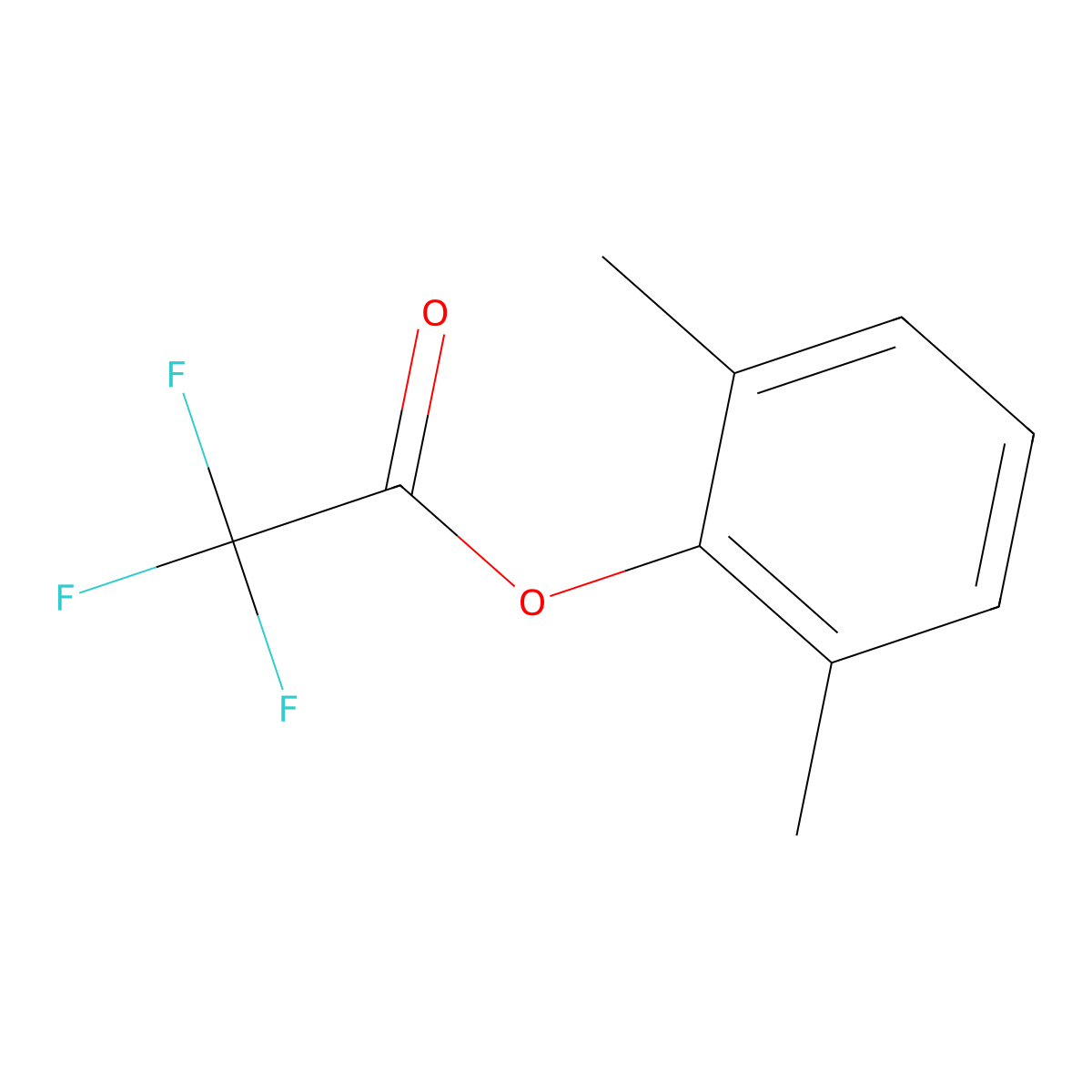 Acetic acid, trifluoro-, 2,6-dimethylphenyl ester molecular structure, CAS 1842-06-4