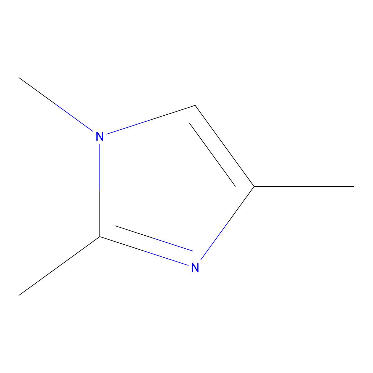 1,2,4-Trimethyl-1H-imidazole molecular structure, CAS 1842-63-3