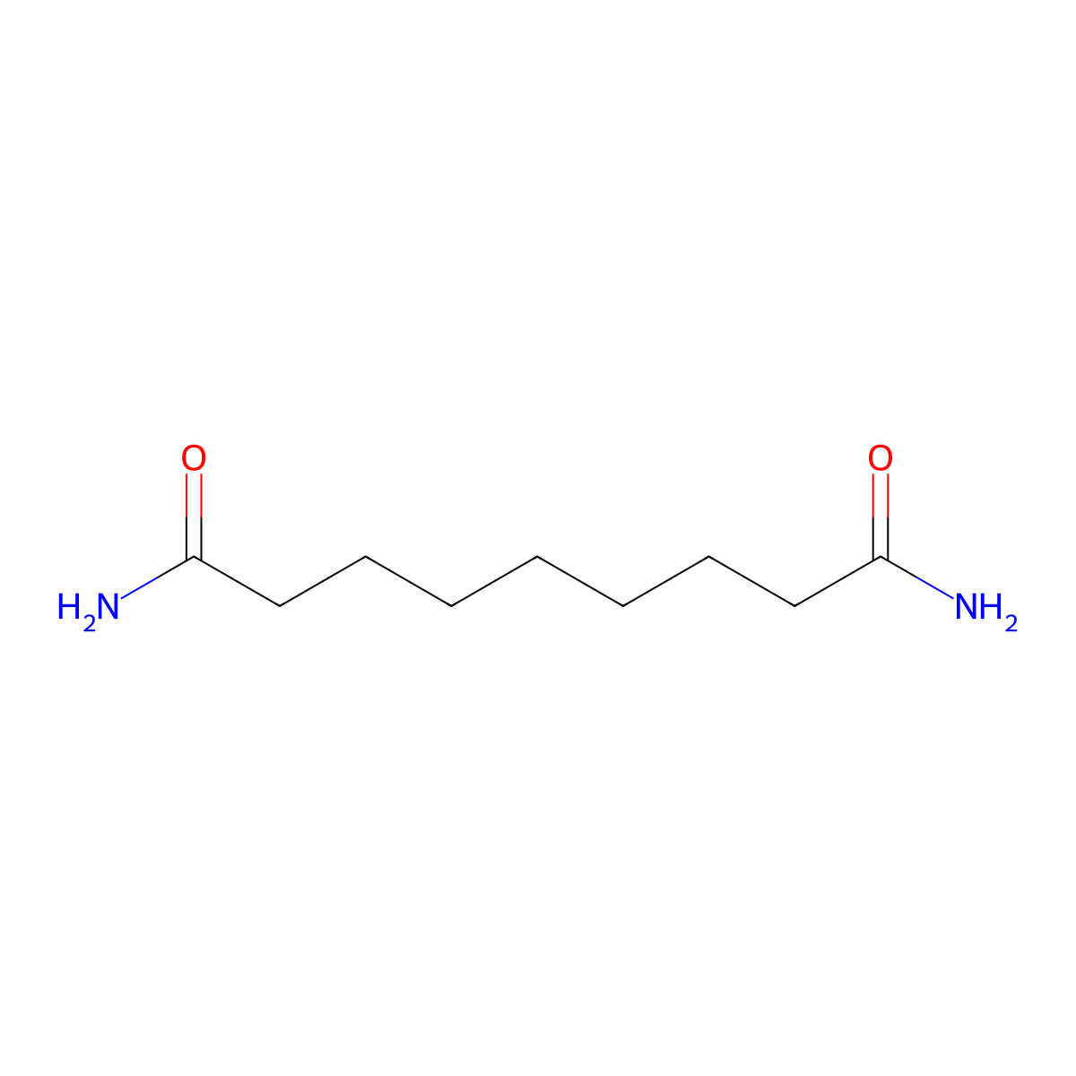 Nonanediamide molecular structure, CAS 1842-72-4