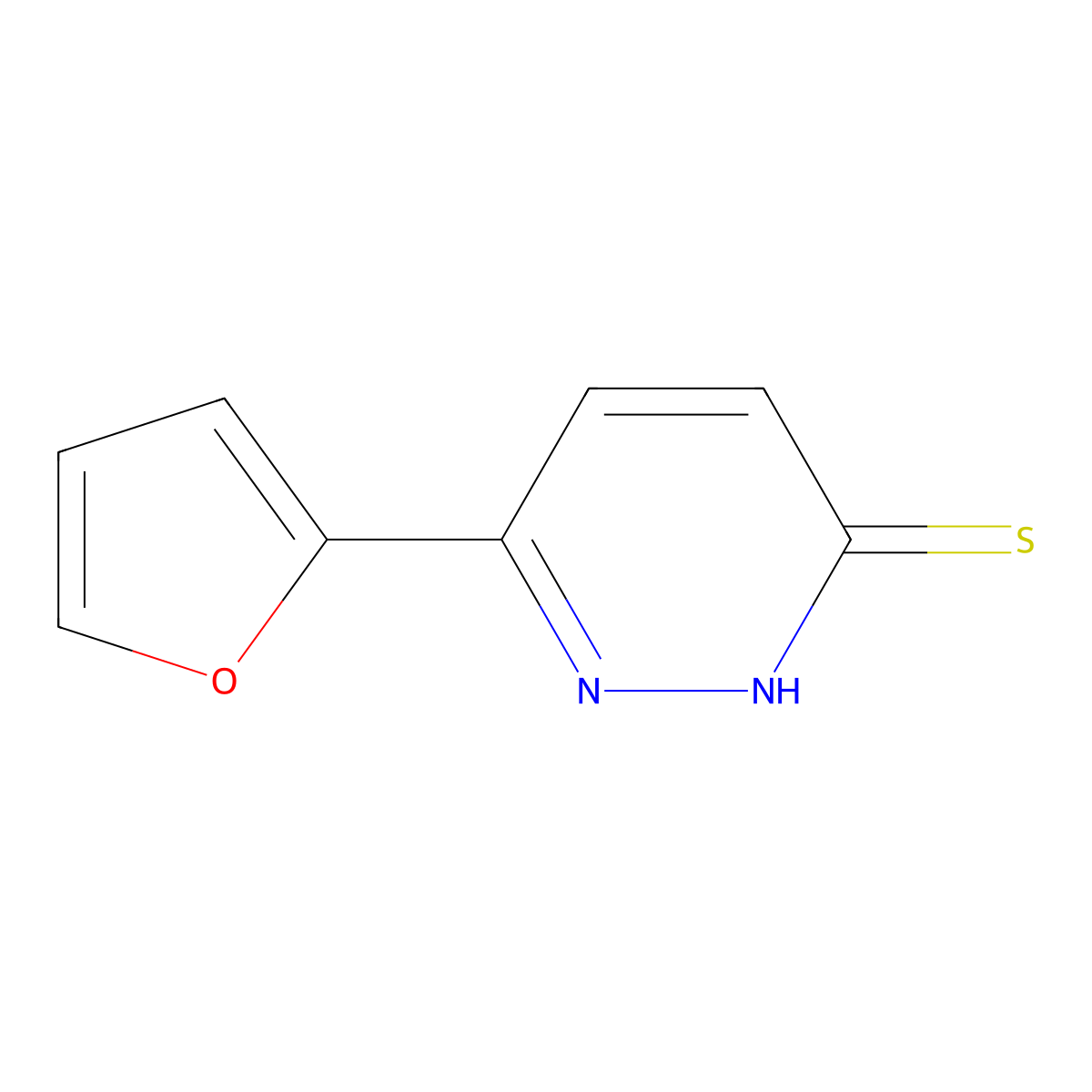 6-(Furan-2-yl)pyridazine-3-thiol molecular structure, CAS 184219-91-8