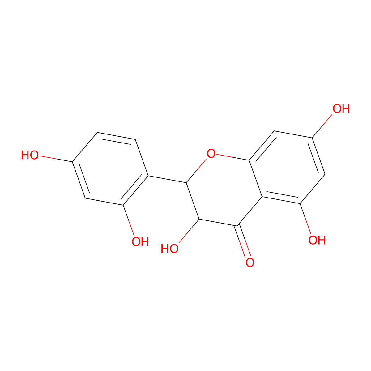 Dihydromorin molecular structure, CAS 18422-83-8