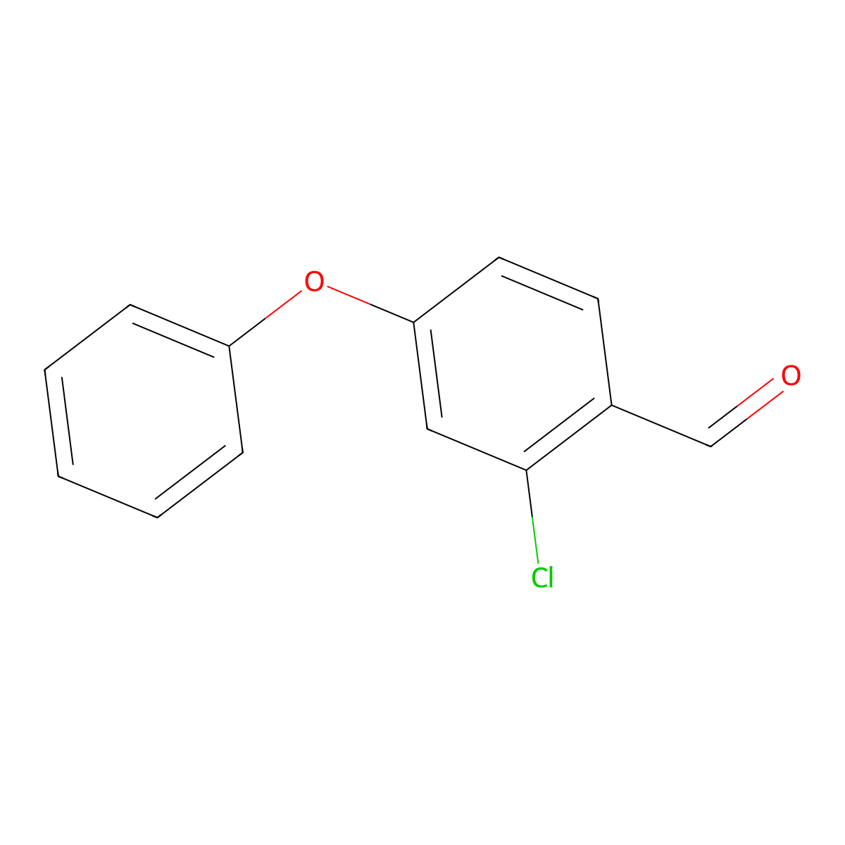 2-Chloro-4-phenoxybenzaldehyde molecular structure, CAS 184229-18-3