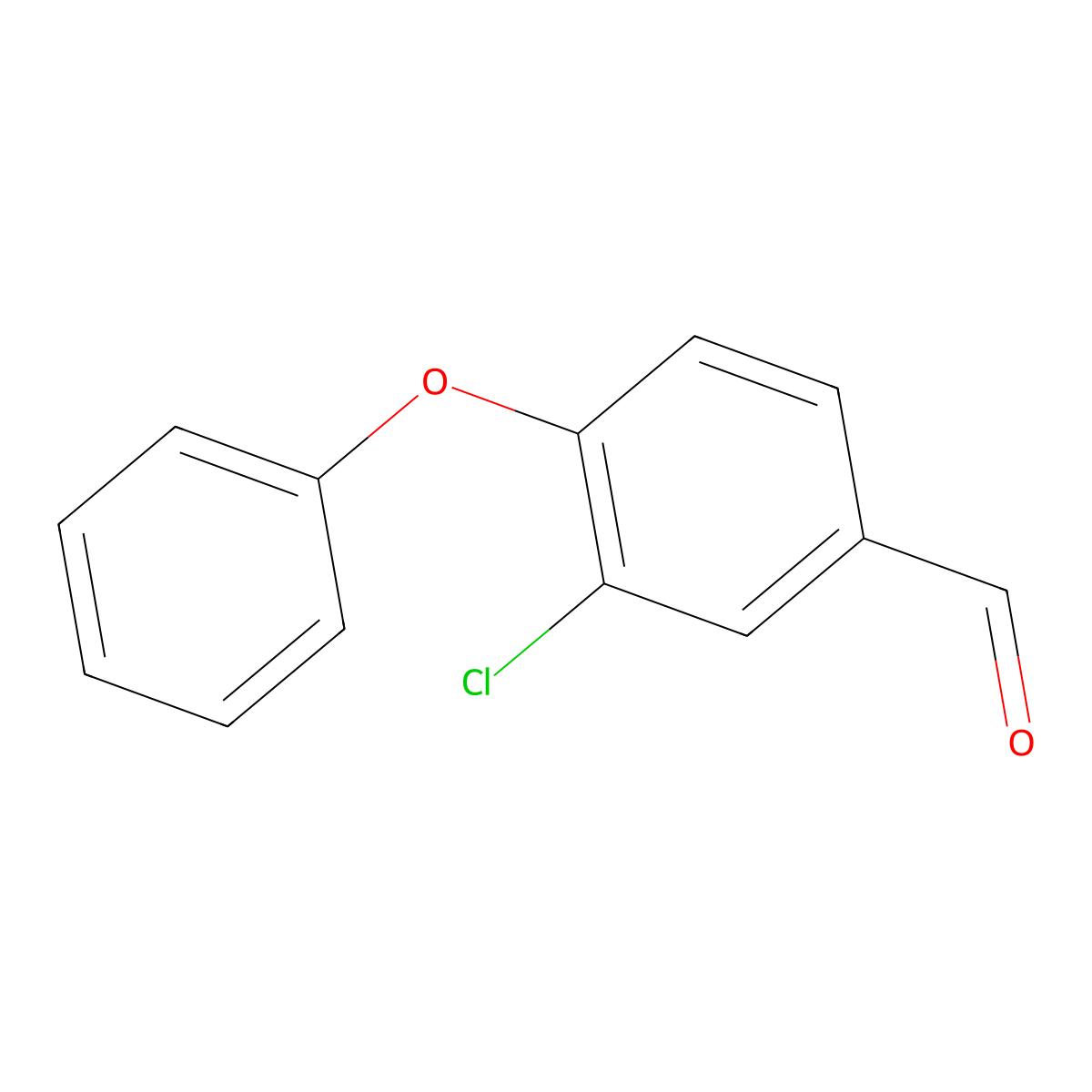 3-Chloro-4-Phenoxybenzaldehyde molecular structure, CAS 184229-19-4
