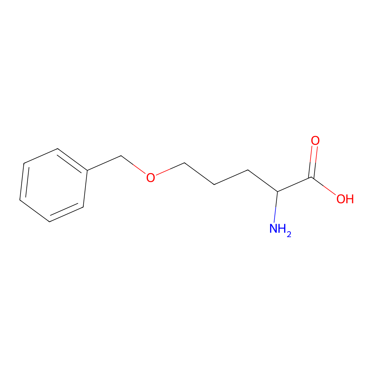 5-(Phenylmethoxy)-D-norvaline molecular structure, CAS 1842316-18-0