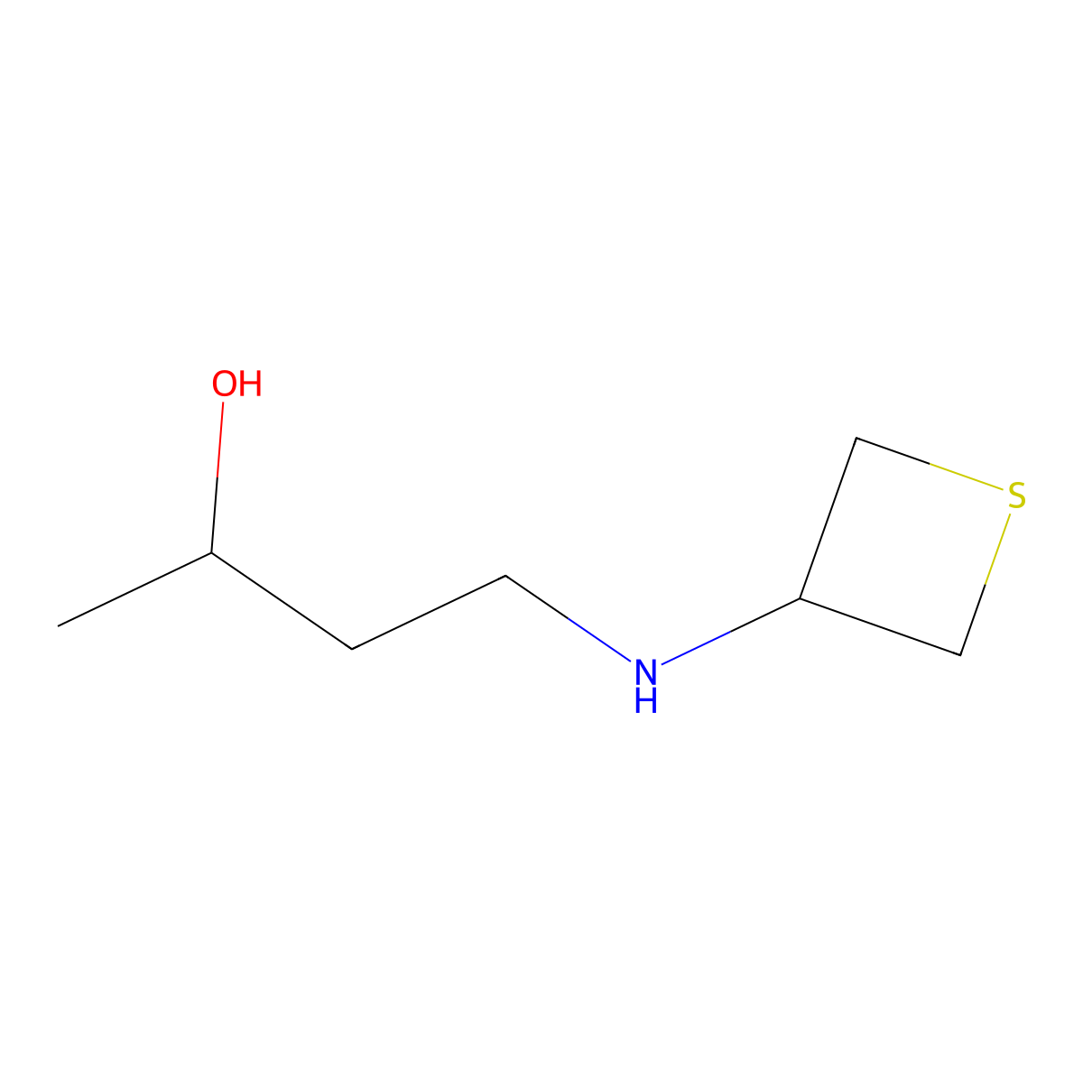 (S)-4-(Thietan-3-ylamino)butan-2-ol molecular structure, CAS 1842510-28-4